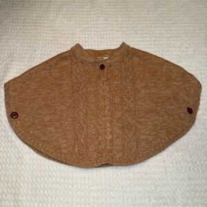 Kids Tan Knit Cape